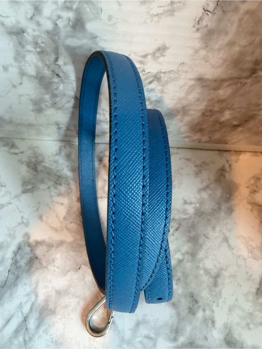 Light blue mcm safiano Bag Strap